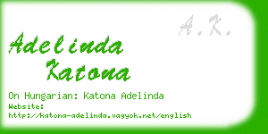 adelinda katona business card